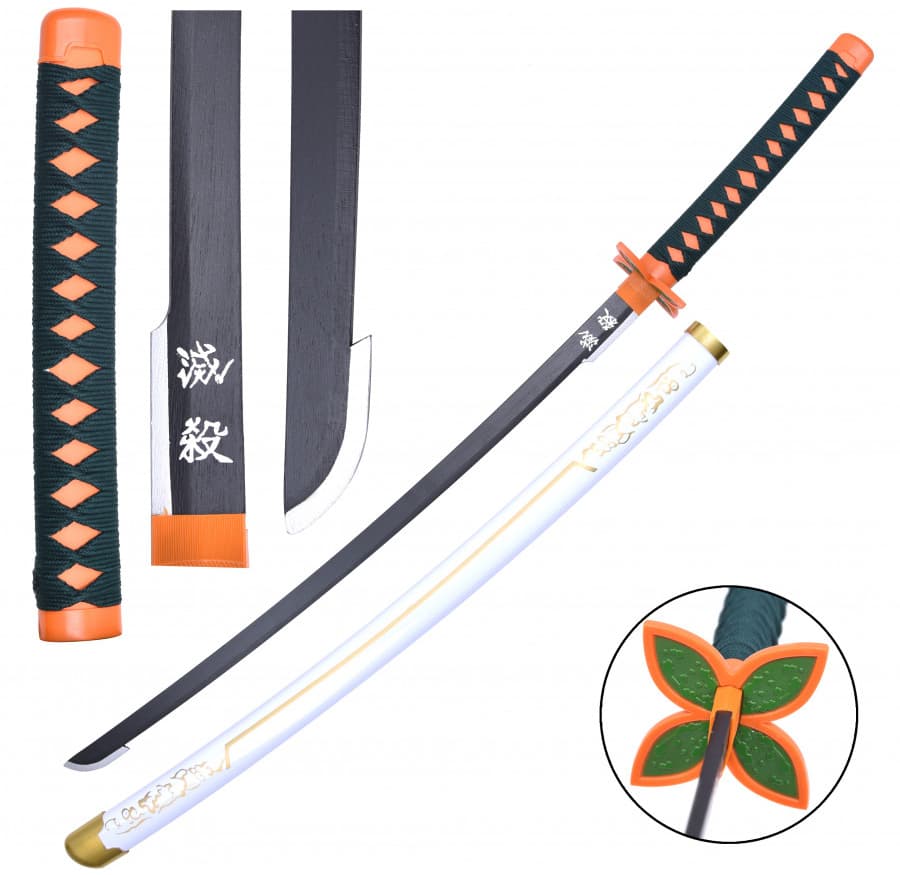 Katana manga « Papillon » (蝶), lame en bois | Katana Manga