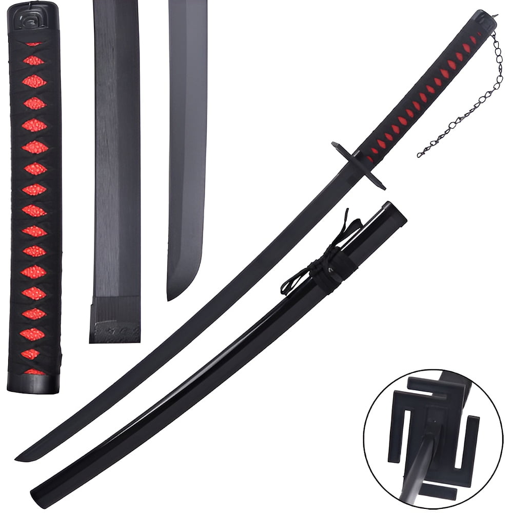 Katana manga « Kage no Ikari » (影の怒り) La Colère des Ombres), lame en bois | Katana Manga