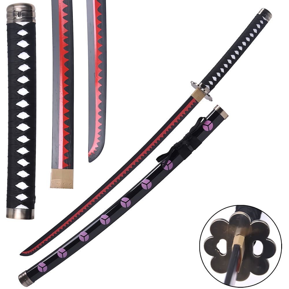 Katana manga « Meidō no Yaiba » (冥道の刃 Lame du Royaume des Ombres), lame en bois | Katana Manga