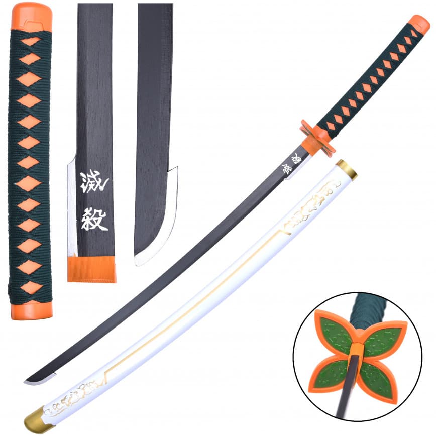 Katana « Papillon » (蝶 « Chō » en japonais), lame en bois | Katana Manga