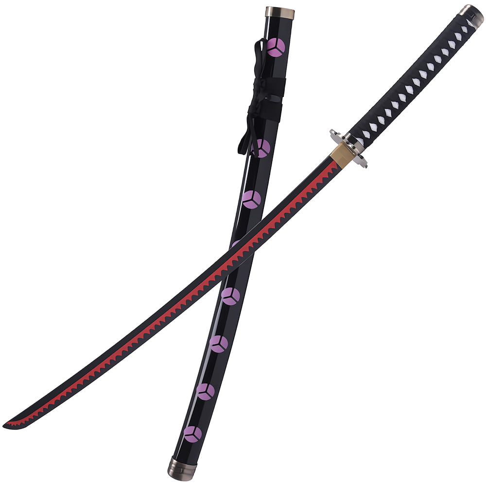 Katana manga « Meidō no Yaiba » (冥道の刃 Lame du Royaume des Ombres), lame en bois | Katana Manga Katana manga « Meidō no Yaiba » (冥道の刃 Lame du Royaume des Ombres), lame en bois | Katana Manga