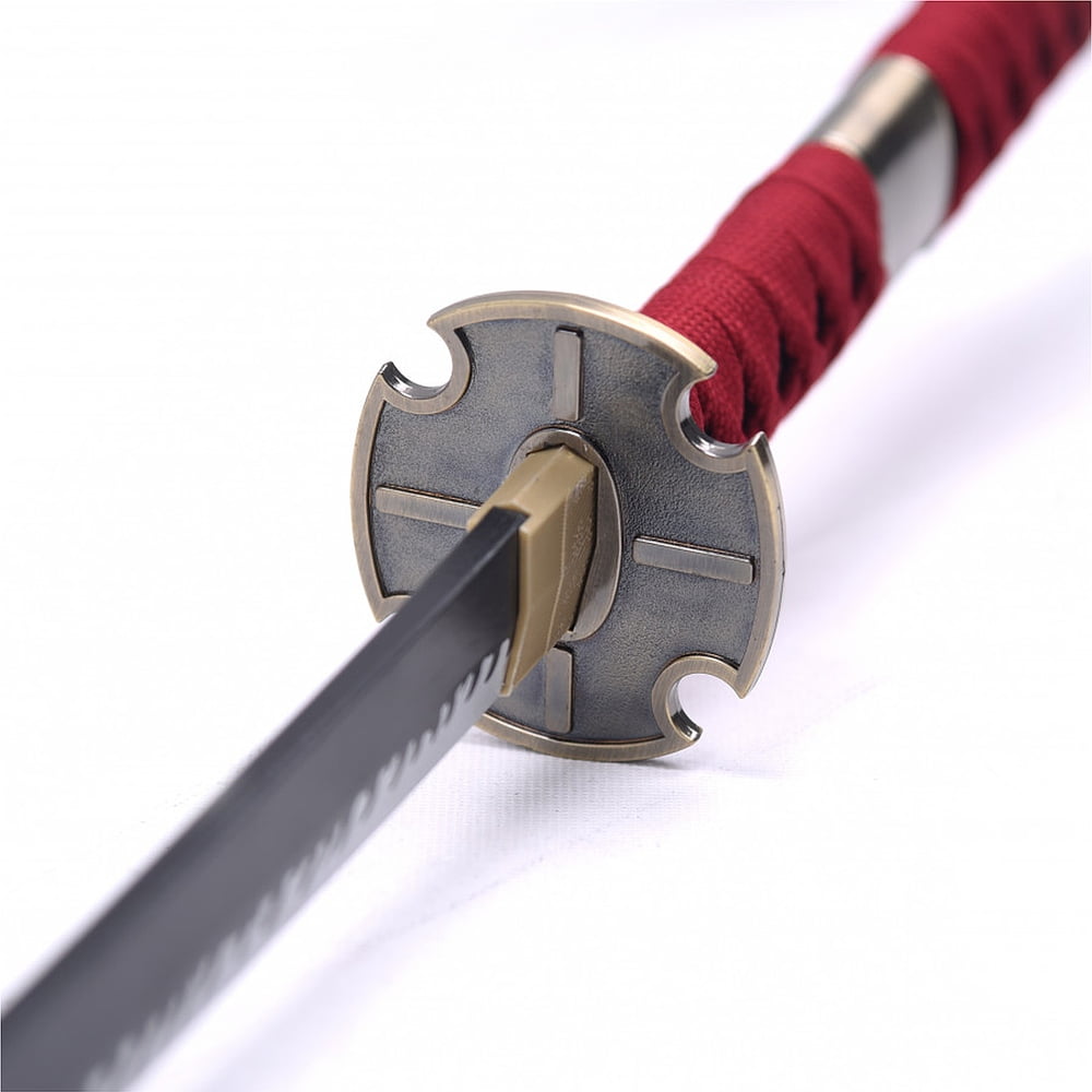 Katana de décoration « Akaryū no Tsurugi » (赤竜の剣) « L'Épée du Dragon rouge »), lame en bois | Katana Manga